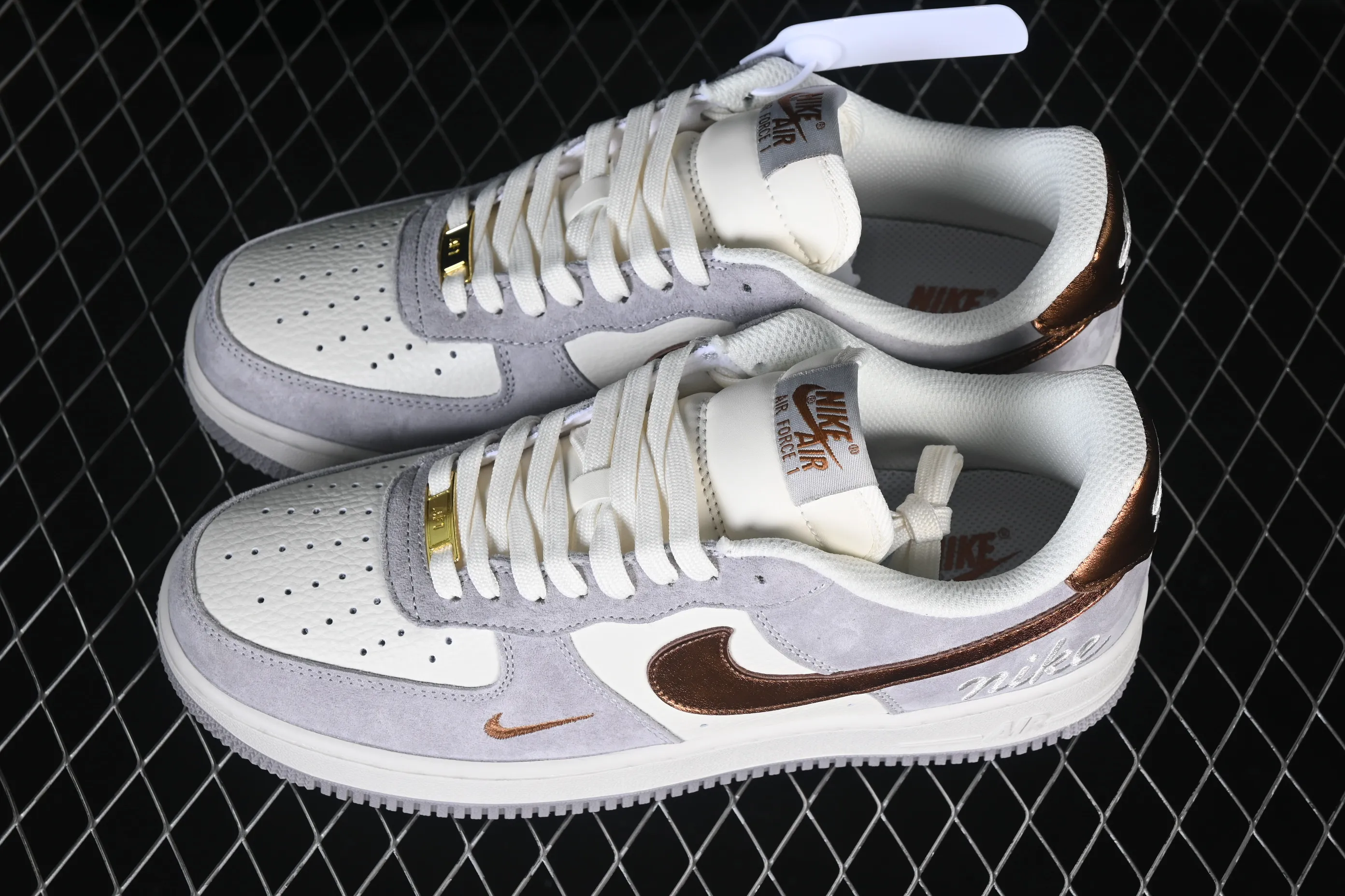 All Categories Nk Air Force 1 Air Force Series Nk Air Force 1 Low Air Force Low Nike Air Force 1'07 Low Milk White Gray Gold Air Force One Low Casual Shoes DV5477-007
